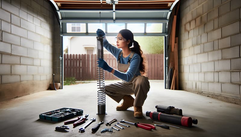 Garage Door Spring Repair service in Stamford